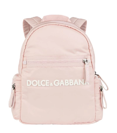 Shop Dolce & Gabbana Kids Logo Backpack