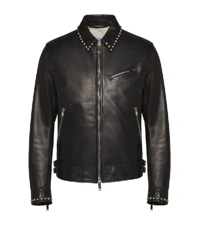 Shop Valentino Leather Jacket