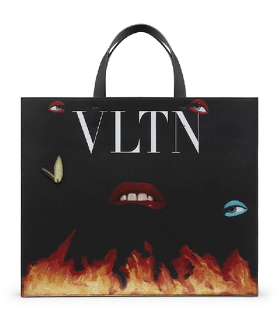 Shop Valentino Garavani X Emilio Villalba Vltn Tote Bag
