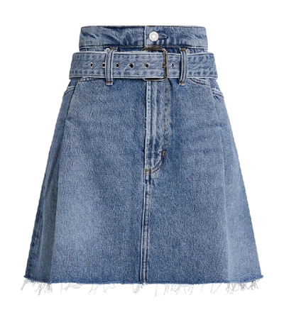 Shop Agolde Reworked '90s Denim Mini Skirt