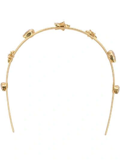 Shop Oscar De La Renta Embellished Headband In Gold