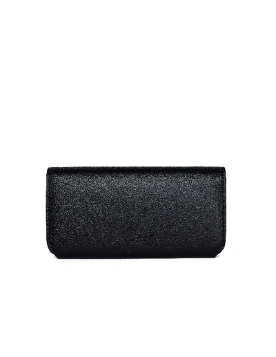 Shop Balenciaga Black Leather Cash Wallet In White