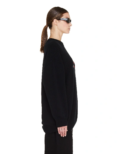 Shop Balenciaga Black Cashmere Gym Wear Sweater