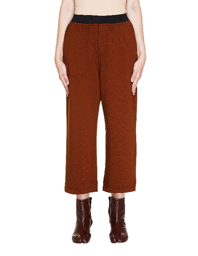 Shop Haider Ackermann Brown Cotton Sweatpants