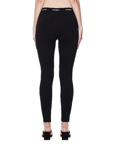 Shop Vetements Black Leggings