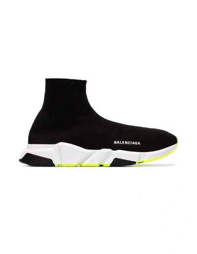 Shop Balenciaga Black Speed Trainer Sneakers