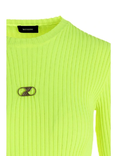 Shop We11 Done We11done Women's Yellow Polyester Sweater