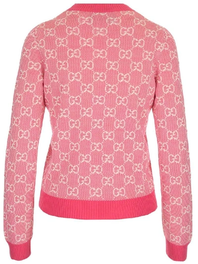 Shop Gucci Women's Pink Wool Sweater