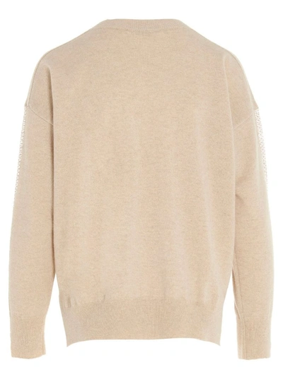 Shop Stella Mccartney Women's Beige Cashmere Sweater