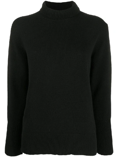 Shop Agnona Women's Black Cashmere Sweater