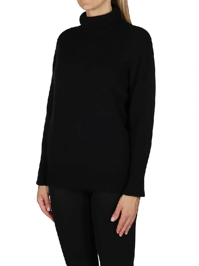 Shop Agnona Women's Black Cashmere Sweater