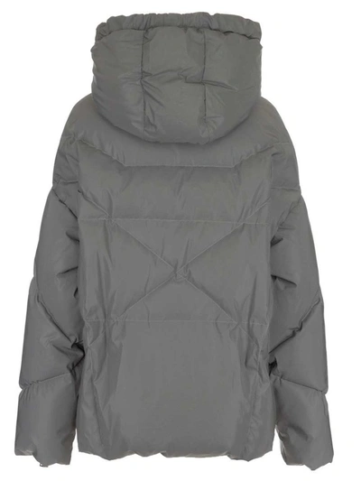 Shop Khrisjoy Women's Grey Polyamide Down Jacket