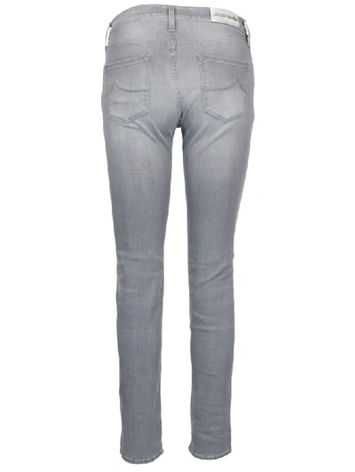 Shop Jacob Cohen Women's Grey Cotton Jeans