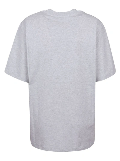 Shop Msgm Women's Grey Cotton T-shirt