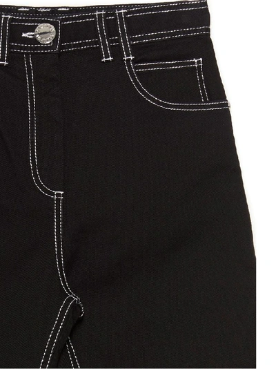 Shop Balmain Women's Black Cotton Jeans