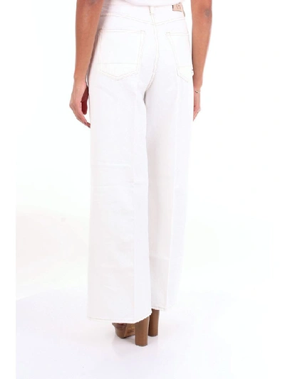 Shop People Women's White Cotton Jeans