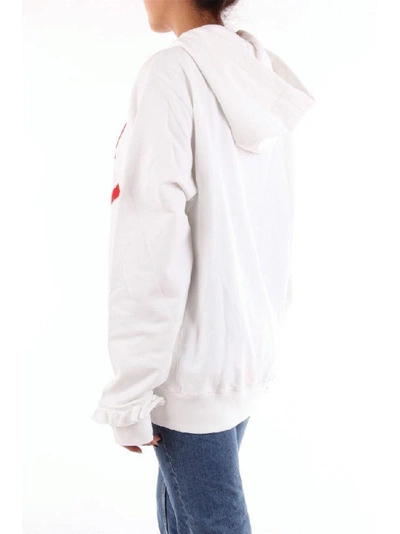 Shop Philosophy Women's White Cotton Sweatshirt