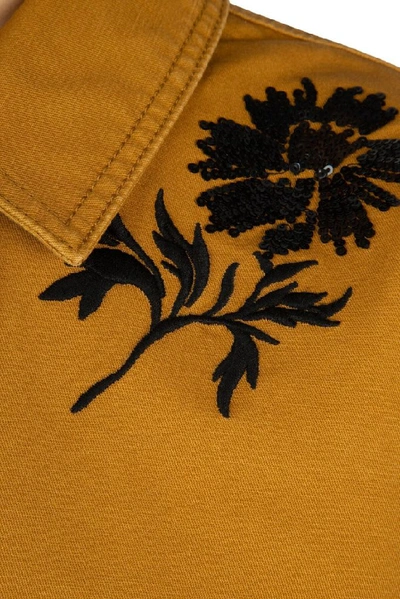 Shop Tory Burch Women's Brown Cotton Jacket