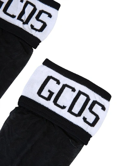 Shop Gcds Women's Black Polyamide Socks