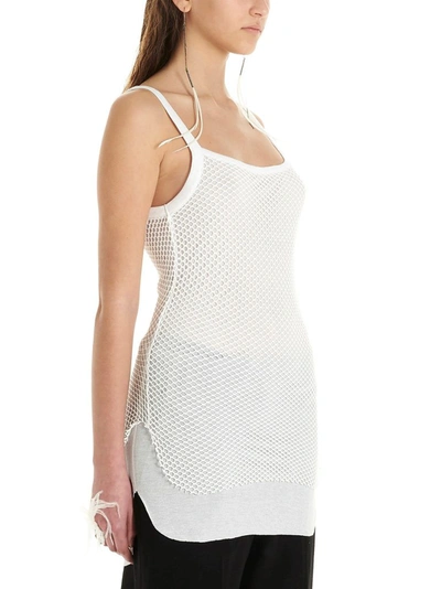 Shop Ann Demeulemeester Women's White Modal Tank Top