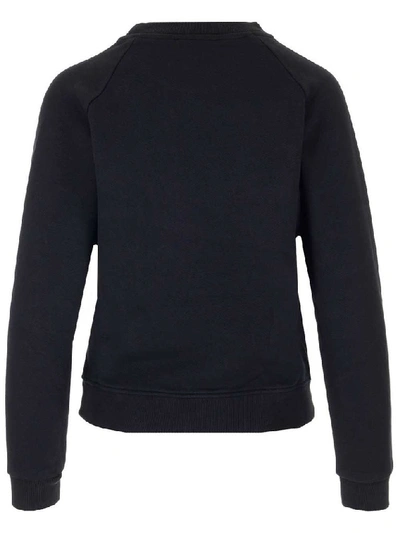 Shop Maison Kitsuné Women's Black Cotton Sweatshirt