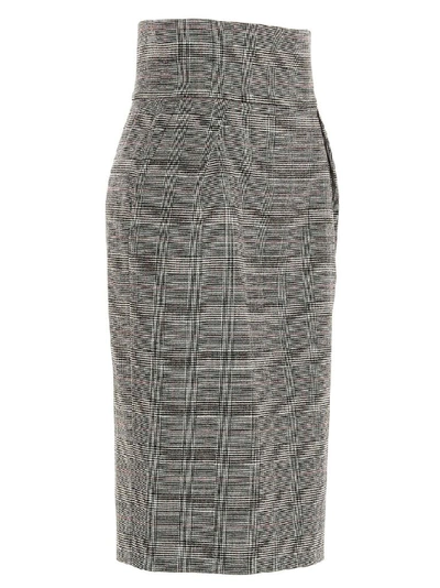 Shop Alexandre Vauthier Women's Grey Wool Skirt