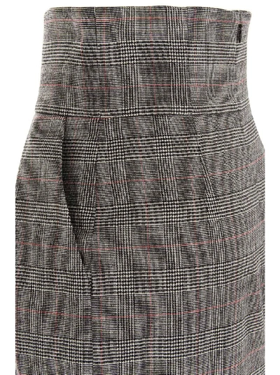 Shop Alexandre Vauthier Women's Grey Wool Skirt