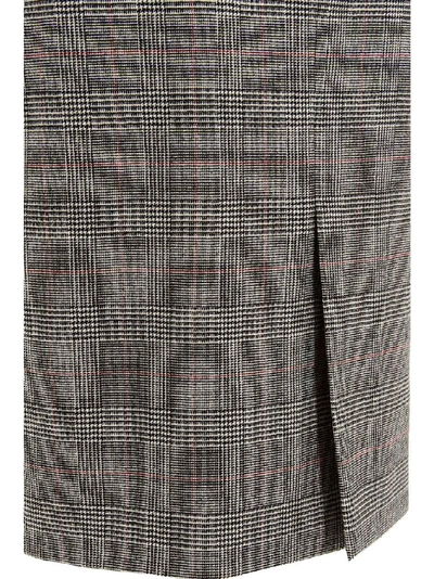 Shop Alexandre Vauthier Women's Grey Wool Skirt