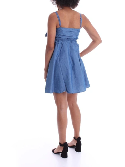 Shop Molly Bracken Women's Blue Cotton Dress