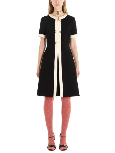 Shop Gucci Women's Black Viscose Dress