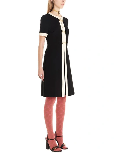 Shop Gucci Women's Black Viscose Dress