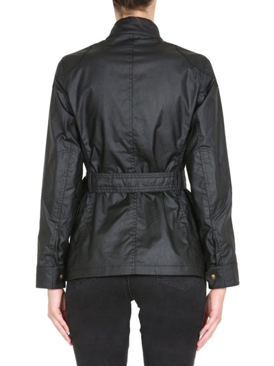 Shop Belstaff Women's Black Cotton Outerwear Jacket