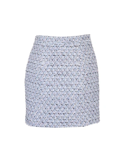 Shop Alessandra Rich Women's Light Blue Polyester Skirt