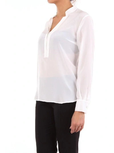 Shop Barba Women's White Silk Blouse