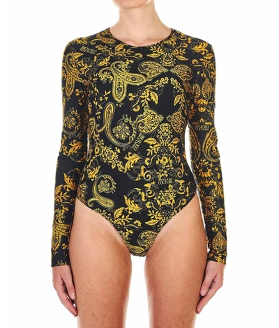 Shop Versace Women's Black Polyamide Bodysuit