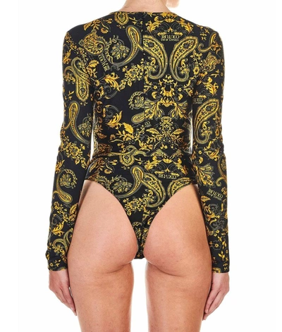 Shop Versace Women's Black Polyamide Bodysuit