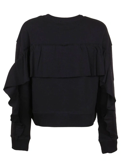 Shop Red Valentino Women's Black Cotton Sweatshirt