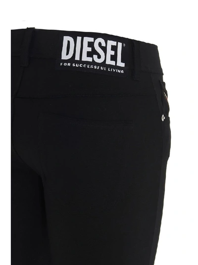 Shop Diesel Women's Black Cotton Jeans