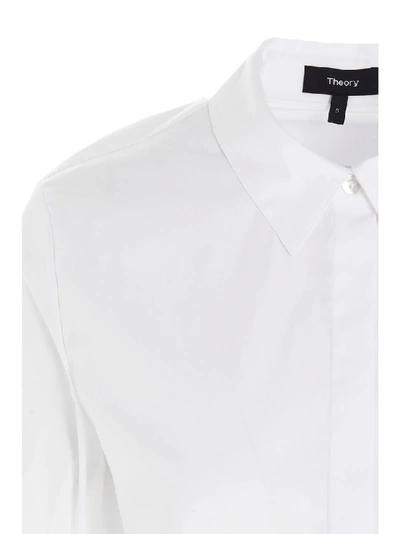 Shop Theory Women's White Cotton Shirt