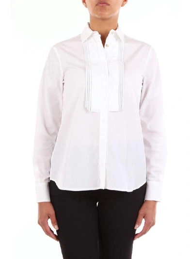 Shop Barba Women's White Cotton Shirt