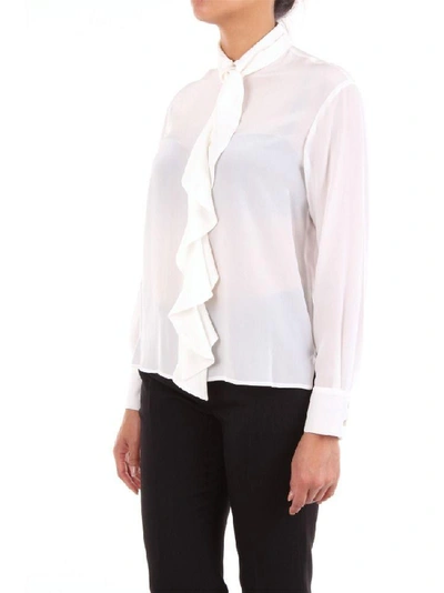 Shop Barba Women's White Silk Blouse