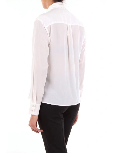 Shop Barba Women's White Silk Blouse