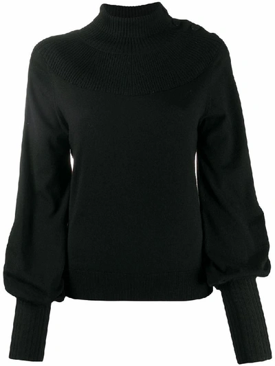 Shop Chloé Women's Black Wool Sweater