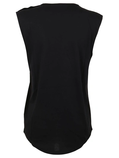 Shop Balmain Women's Black Cotton Tank Top