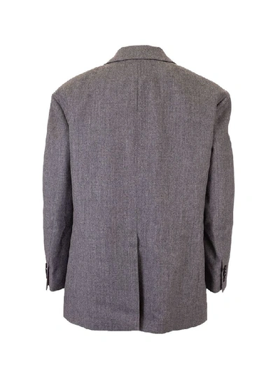 Shop Fendi Women's Grey Wool Blazer