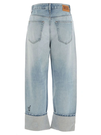 Shop Diesel Women's Light Blue Cotton Jeans