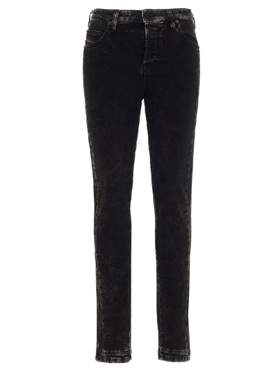 Shop Diesel Women's Black Cotton Jeans