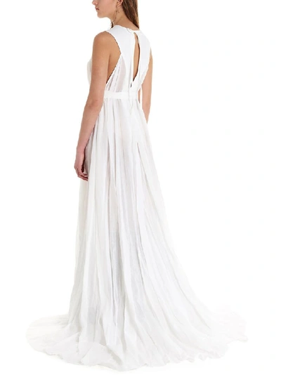 Shop Ann Demeulemeester Women's White Cotton Dress