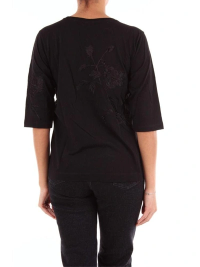 Shop Dries Van Noten Women's Black Cotton T-shirt