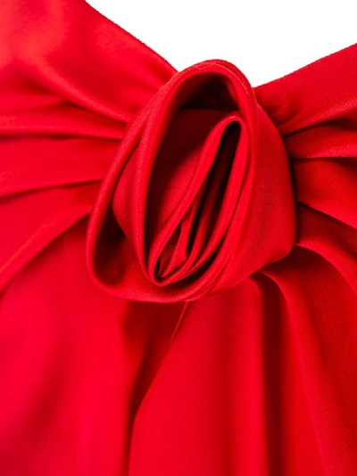 Shop Alessandra Rich Women's Red Silk Dress